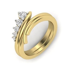 solitaire mariage engagement femmes bague 3dm rendre anneaux gemme bijou bijoux imprimable diamant argent or sterling blanc brillant platine Taille 3d print model - Mito3D