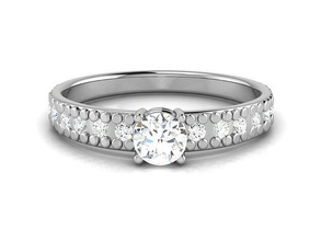 solitario Boda compromiso mujer anillo 3dm conjunto banda hombres 3d modelos pt3d anillos matrimonio gótico plata imprimible diamante joyería joya catedral 3d print model - Mito3D