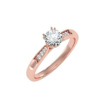solitaire mariage engagement femmes bague 3dm rendre bijoux bande femme précieux or imprimable diamant mode anneaux masse collection 3d print model - Mito3D