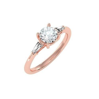 solitario Boda compromiso mujer anillo 3dm detalle joyería joya banda precioso oro imprimible diamante Moda anillos abultar colección 3d print model - Mito3D