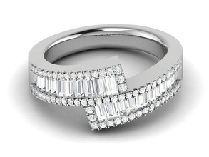 solitaire wedding engagement women ring 3dm stl obj fbx render custom jewelry platinum silver diamond fashion rings brilliant printable gem sterling gold 3d print model - Mito3D