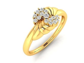 solitario nozze fidanzamento donne squillare 3dm stl obj fbx render 3dprinted design moda oro d'oro gioiello gioielleria stampa stampabile prototipazione anelli argento elegante fiore diamanti 3d print model - Mito3D