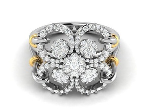 solitaire mariage engagement femmes bague 3dm stl obj fbx rendre gemme bijoux imprimable platine diamant argent anneaux bijou or sterling brillant 3d print model - Mito3D