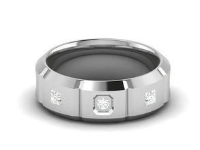 solitaire wedding engagement women ring 3dm stl obj fbx render gold panther jewelry silver diamond puma gem jewellery jewel brilliant briliant rings printable 3d print model - Mito3D