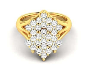 solitaire mariage engagement femmes bague 3dm stl obj fbx rendre anneaux sterling imprimable diamant platine brillant bijou bijoux argent délicat lumière 3d print model - Mito3D
