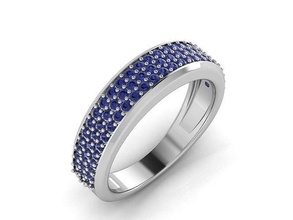 solitario Boda compromiso mujer anillo 3dm stl obj fbx joyería joya platino banda precioso oro imprimible diamante anillos abultar colección 3d print model - Mito3D