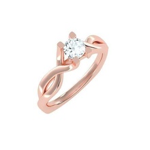 solitario Boda compromiso mujer anillo 3dm stl joyería joya banda oro diamante aureola anillos abultar colección 3d print model - Mito3D