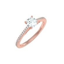 solitário casamento noivado mulheres anel 3dm stl render joalheria banda feminino ouro diamante aréola argolas massa coleção 3d print model - Mito3D
