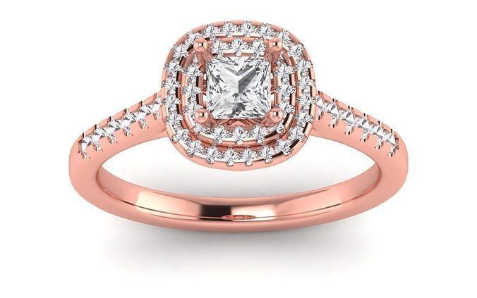 solitario nozze Fidanzamento donne squillare Principessa calcolo alone anello diamanti wwomenring anelli gioielli mezza eternità fulleternityring fidanzamento fede d 39 epoca womenring sigillo fashionring d'oro d'argento amante anniversario proponendo gioielleria 3D print model - Mito3D