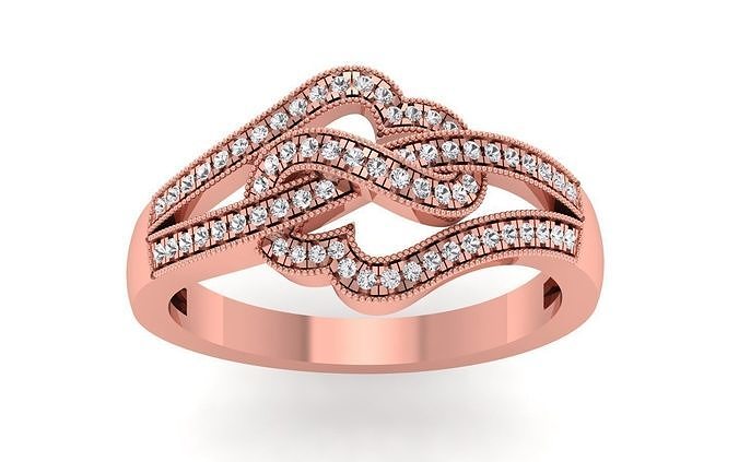 solitario nozze donne anelli gioielleria squillare gruppo musicale womenring diamante massa collezione fidanzamento stampabile moda 3D print model - Mito3D
