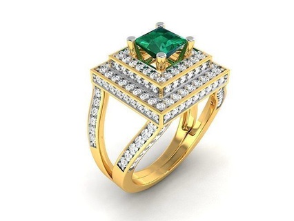 Solitär Hochzeit Ring Ringe Juwel Engagement Schmuck druckbar Diamant Silber Gold Sterling Weiß brillant Platin us Größe 3d print model - Mito3D
