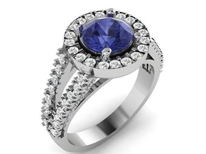 solitario Boda anillo 3dm stl obj fbx detalles anillos libra esterlina imprimible diamante platino brillante compromiso joya joyería plata blanco oro 3d print model - Mito3D