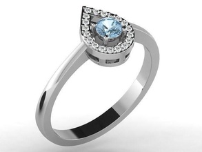 solitario nozze squillare 3dm stl obj fbx render dettagli gioielleria oro argento stampabile diamante gioiello gemma Fidanzamento moda anelli brillante sterlina 3d print model - Mito3D