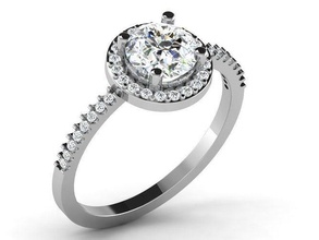 solitario nozze squillare 3dm stl obj fbx render dettagli gioielleria oro argento stampabile diamante gioiello gemma Fidanzamento moda anelli brillante sterlina 3d print model - Mito3D