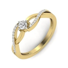 solitario Boda mujer anillo anillos joya compromiso joyería imprimible diamante plata oro libra esterlina blanco brillante platino Talla 3d print model - Mito3D