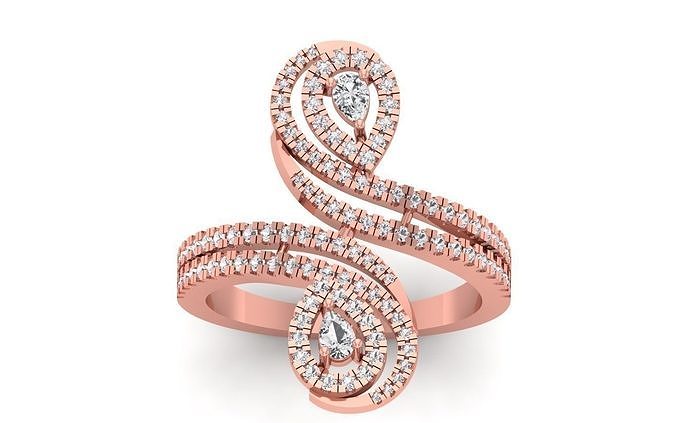 solitário Casamento mulheres anel joalheria banda feminino diamante argolas massa coleção noivado imprimível 3D print model - Mito3D