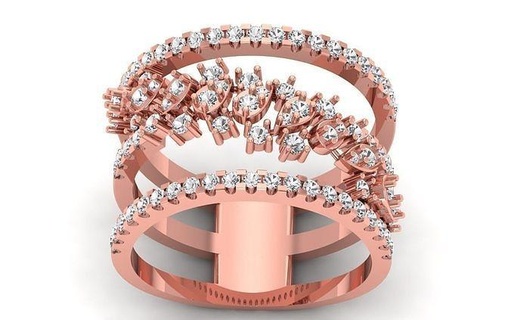 solitario nozze donne anelli sterlina stampabile diamante squillare gioiello gioielleria argento delicato luce oro bianca Fidanzamento fidanzamento 3d print model - Mito3D