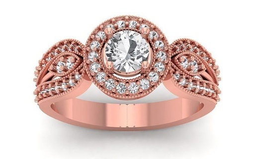 solitaire mariage femmes anneaux bijoux bague bande femme diamant masse collection engagement imprimable 3d print model - Mito3D