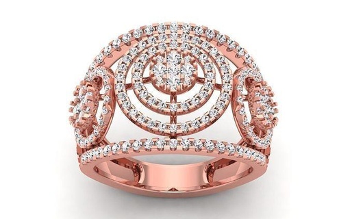 solitario nozze donne anelli sterlina stampabile diamante squillare gioiello gioielleria argento delicato luce oro bianca Fidanzamento fidanzamento 3d print model - Mito3D