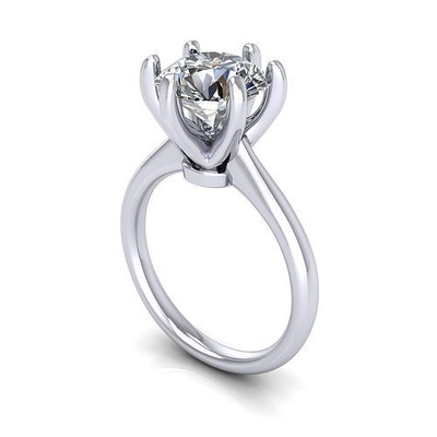 solitario donne diamante nozze squillare r162 gioiello gemma fidanzamento gioielleria argento oro engagement moda sterlina pendente collana bellezza orecchini ciondoli anelli 3d print model - Mito3D