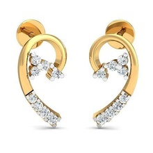 solitário mulheres brinco argola joalheria ouro diamante 3dmodel cafajeste gema imprimível argolas prata jóia brilhante anel esterlina branco noivado brincos 3d print model - Mito3D