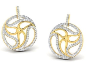 solitario donne orecchino orecchini gioielleria gioiello perno moda piccolo stampabile ragazza splendere diamante bianca gemma briglia anelli argento braccialetto 3d print model - Mito3D