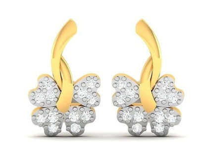 solitaire women earring earring hoop earrings 3dmodel cad jewelry usa canada diamond diamonds emerald 3dprinting 3d delicate women silver jewel diamond ring gem  3d print model - Mito3D