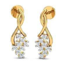 solitaire women earring jewelry gem silver printable jewel brilliant gold diamond ring bracelet fashion beauty sterling brillant diamant apparel wedding earrings 3d print model - Mito3D