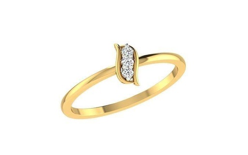 solitaire femmes engagement bande bague anneaux mariage bijou bijoux diamant imprimable or étoile lumière poids minimaliste wt argent 3d print model - Mito3D