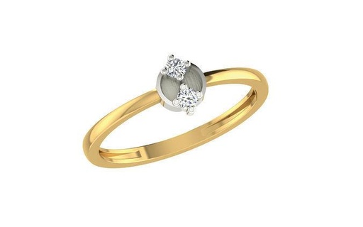 solitario mujer compromiso banda anillo anillos libra esterlina imprimible diamante platino brillante boda joya joyería plata delicado ligero oro blanco 3d print model - Mito3D