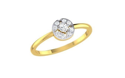 solitário mulheres noivado banda anel argolas esterlina imprimível diamante platina brilhante Casamento jóia jóias prata joalheria delicado luz ouro branco 3d print model - Mito3D