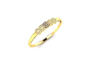 solitario mujer compromiso anillo anillos libra esterlina imprimible diamante platino brillante Boda joya joyería plata delicado ligero oro blanco 3d print model - Mito3D