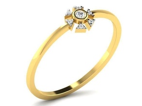 solitário mulheres noivado anel 3dm stl fbx obj render argolas gema casamento jóia jóias imprimível diamante ouro joalheria esterlina branco brilhante platina precioso luxo 3d print model - Mito3D