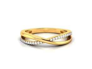 solitario donne fidanzamento squillare 3dm stl obj fbx render anelli sterlina stampabile diamante platino nozze gioielleria argento delicato luce bianca brillante gioiello oro 3d print model - Mito3D