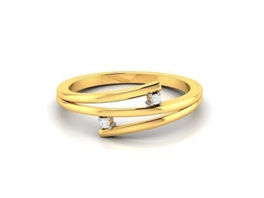 solitario donne fidanzamento squillare 3dm stl obj fbx render anelli sterlina stampabile diamante platino gioiello gioielleria argento delicato luce oro bianca 3d print model - Mito3D