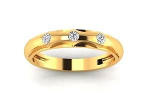 solitario mujer compromiso anillo 3dm stl obj fbx detalles joyería joya banda precioso boda oro imprimible diamante moda anillos abultar colección 3d print model - Mito3D