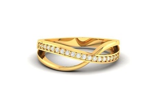 solitario mujer compromiso anillo 3dm stl obj fbx joyería joya banda precioso boda oro imprimible diamante moda anillos abultar colección 3d print model - Mito3D