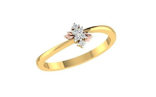 solitaire femmes engagement mariage bande anneaux bijoux bijou diamant or lumière poids bague gemme imprimable délicat platine wt ultra minimaliste argent 3d print model - Mito3D