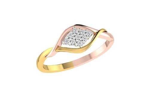 solitário mulheres noivado Casamento banda argolas esterlina imprimível diamante anel platina brilhante jóia jóias prata joalheria delicado luz ouro branco 3d print model - Mito3D