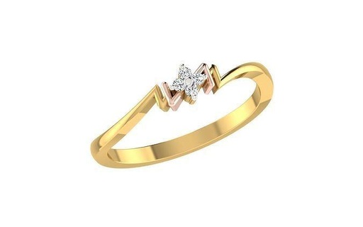 solitario mujer compromiso Boda banda anillos libra esterlina imprimible diamante anillo platino brillante joya joyería plata delicado ligero oro blanco 3d print model - Mito3D