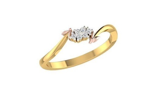 solitario mujer compromiso Boda derivación anillos libra esterlina imprimible diamante anillo platino brillante joya joyería plata delicado ligero oro blanco 3d print model - Mito3D
