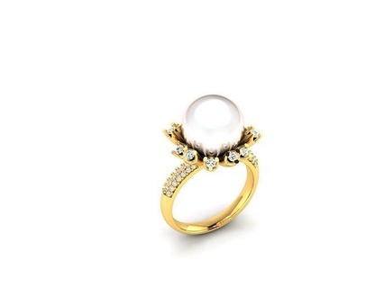 solitário mulheres noivado Casamento opala pedra anel joalheria prong 6claw 3dring argolas Canadá EUA Europa promessa treliça ouro brilhante clássico diamante imprimível 3d print model - Mito3D