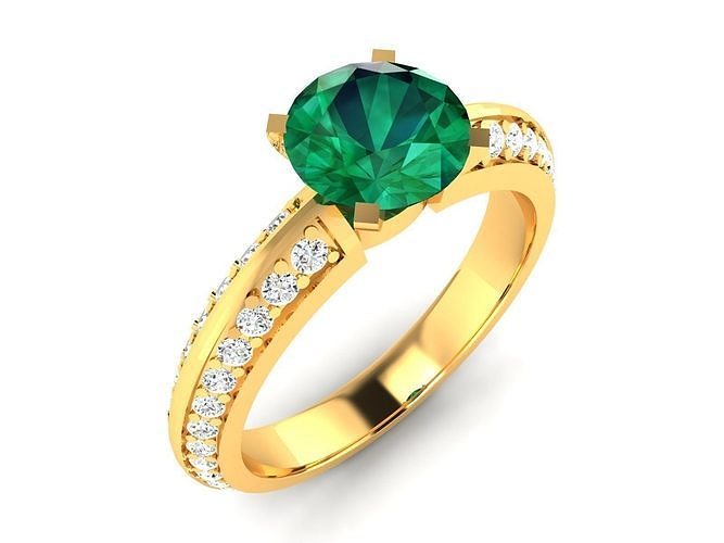 solitaire women engagement wedding ring jewel jewellery eternity precious rings gem stones gold gemstone diamond clothing pearls diamonds jewelry fashion 3D print model - Mito3D