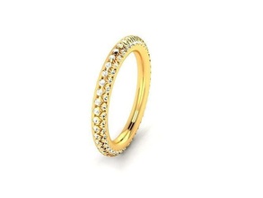Solitaire KADIN nişan düğün yüzük takı lüks zarif mücevher altın gümüş elmas küpe bilezik kolyeler kolye gergedan aksesuar güzellik moda tasarım yüzükler 3d print model - Mito3D