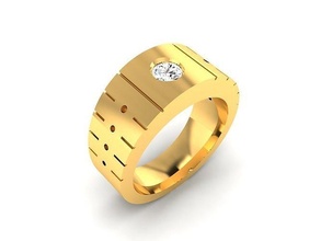 solitaire femmes engagement mariage bague bijoux imprimable diamant mode brillant beauté or vintag anneaux argent bijou sterling goujat engagem 3d print model - Mito3D