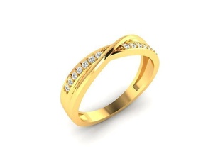 solitaire femmes engagement mariage bague diamant bijou bijoux boucle d'oreille Collier argent or bracelet anneaux imprimable gemme sterling mode engagem saphir 3d print model - Mito3D
