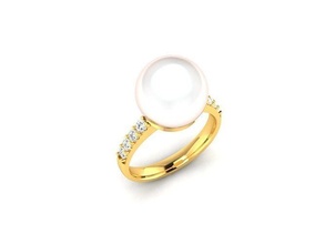 solitaire femmes engagement mariage bague 3dprinted conception mode or d'or bijou bijoux impression imprimable prototypage anneaux argent diamants diamant 3d print model - Mito3D