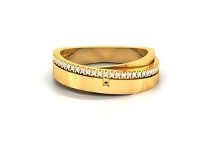Solitaire KADIN nişan düğün yüzük yüzükler sterlin yazdırılabilir elmas platin parlak mücevher gümüş takı beyaz altın 3d print model - Mito3D