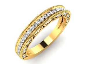 solitario mujer compromiso boda anillo 3dm joya joyería imprimible diamante plata oro libra esterlina blanco brillante platino anillos lujo precioso 3d print model - Mito3D