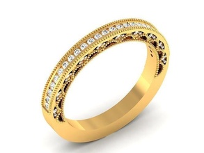 solitario donne fidanzamento nozze squillare 3dm render gemma gioiello gioielleria stampabile diamante argento oro sterlina bianca brillante platino anelli lusso prezioso 3d print model - Mito3D